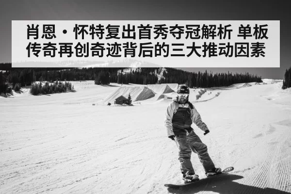 肖恩·怀特复出首秀夺冠解析 单板传奇再创奇迹背后的三大推动因素